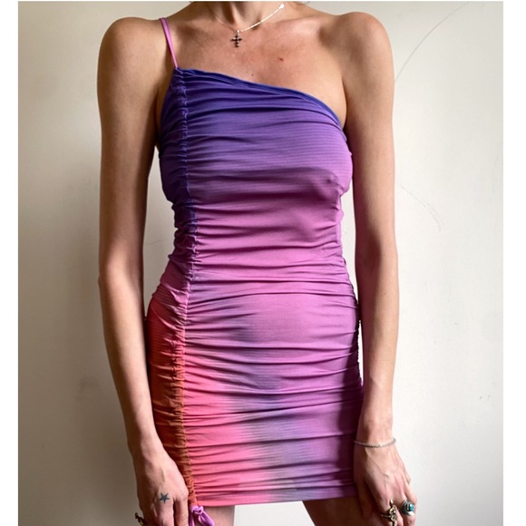 Paloma Wool Dresses & Skirts - NWT PALOMA WOOL Valie Gradient Print Ruched Minidress